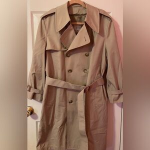 London Fog Women’s MainCoats Tan Double Breasted Trench Coat Jacket Size 38